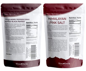 Viva Doria Himalayan pink salt adds mineral-rich flavor.