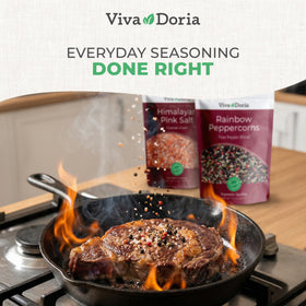 Viva Doria kitchen scene highlighting convenient seasoning