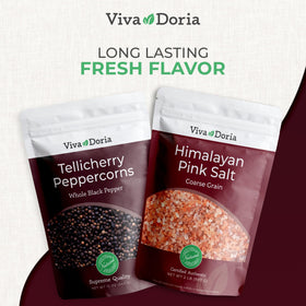 Viva Doria Tellicherry pepper aroma enhances sauces and marinades.