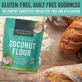 Measuring cup with Viva Naturals coconut flour