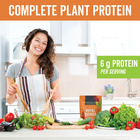 Viva Naturals Organic quinoa label, confirms organic certification and quality.