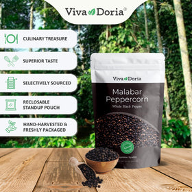 Viva Doria grinder refill pack for convenient salt and pepper refills