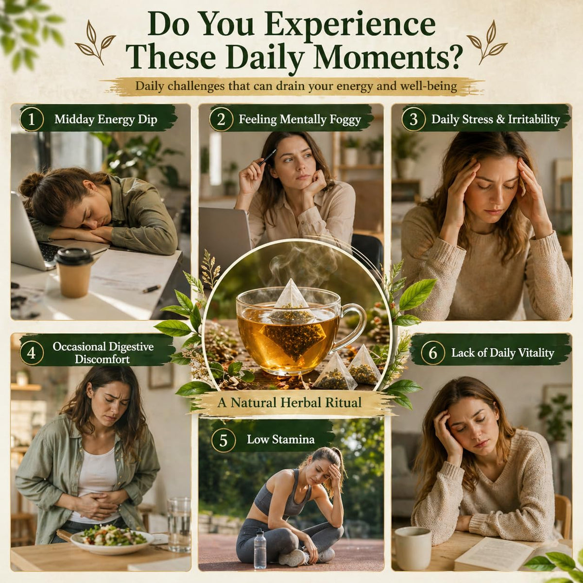 VivaMelhor wildcrafted herbs display, showcasing mineral-rich blend for daily wellness.
