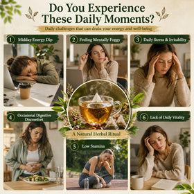 VivaMelhor wildcrafted herbs display, showcasing mineral-rich blend for daily wellness.