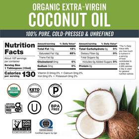 Viva Naturals coconut oil with aroma detail evokes tropical freshness.