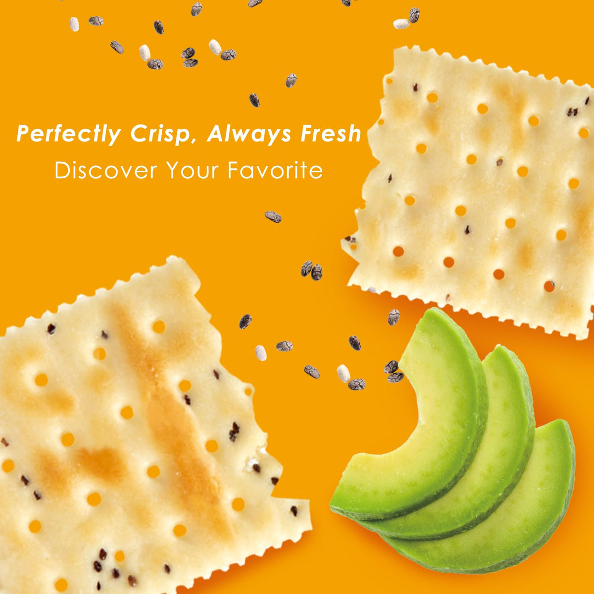 V-LOONG Individually Wrapped Crackers for portion control during travel or work.