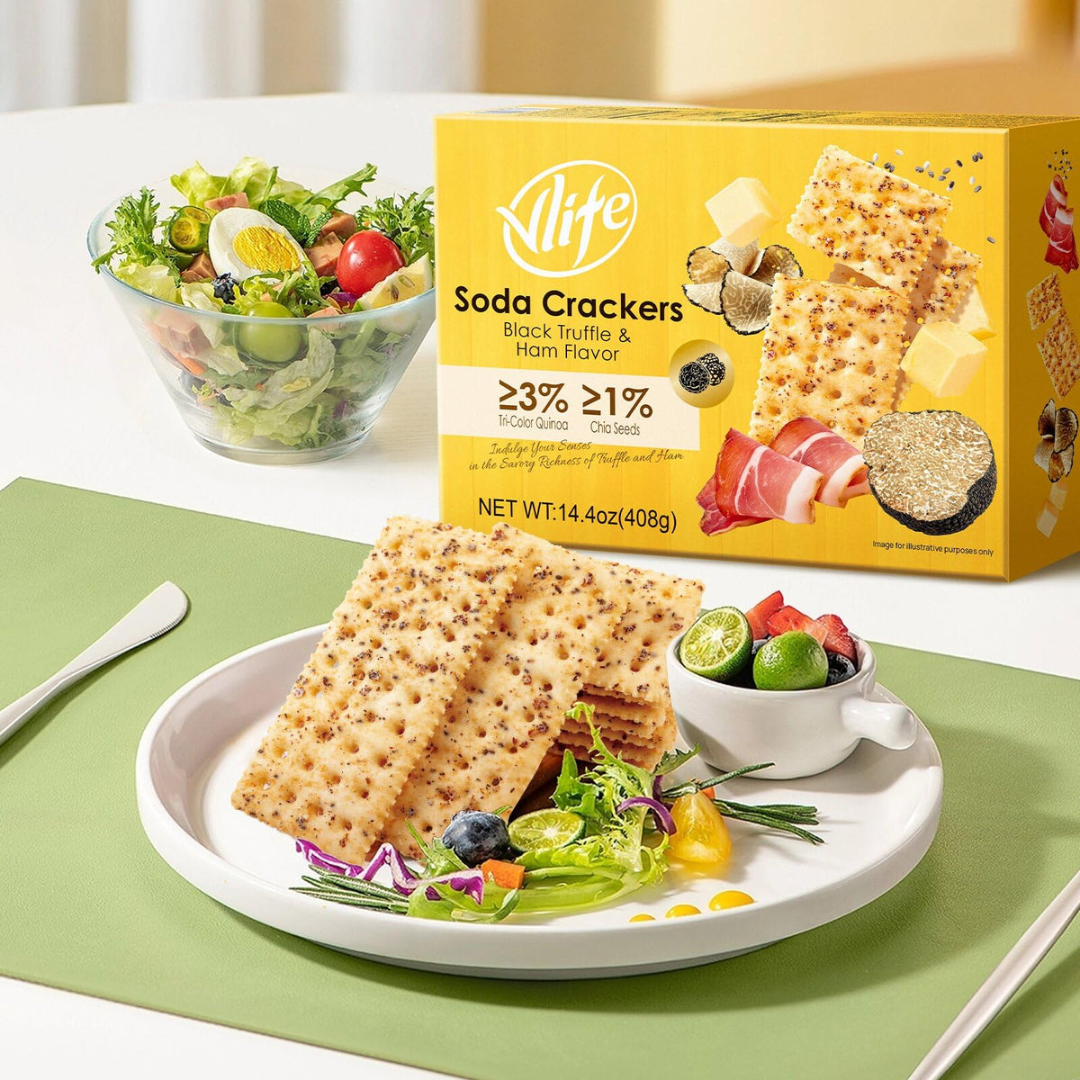 V-LOONG restaurant-grade crackers deliver premium flavor at home
