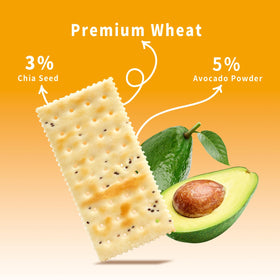 V-LOONG Vlife Baked Soda Crackers single-serving pack for on-the-go snacking.