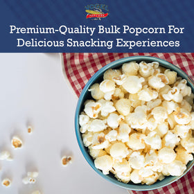 Vogel popcorn ready-to-serve display at counter highlights quick-service snack.