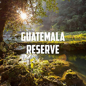 Volcanica Reserve dark roast Santa Barbara Estate close-up highlighting origin.