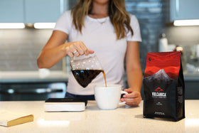 Volcanica Kenya AA Coffee aroma cranberry notes for a lively cup.