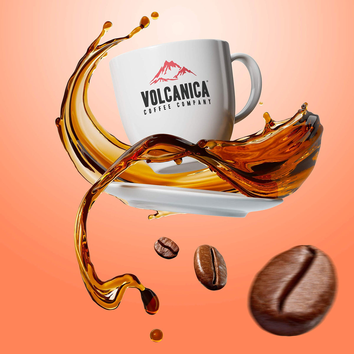 Volcanica Kenya AA ground coffee close-up showing even grind texture