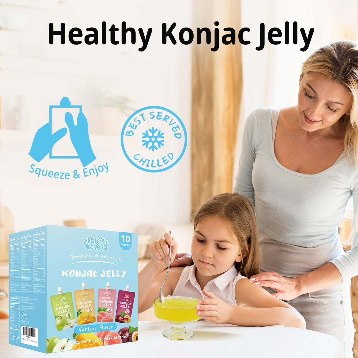 VOLO VERO Drinkable Konjac Jelly—portable hydration and light snacking anytime.