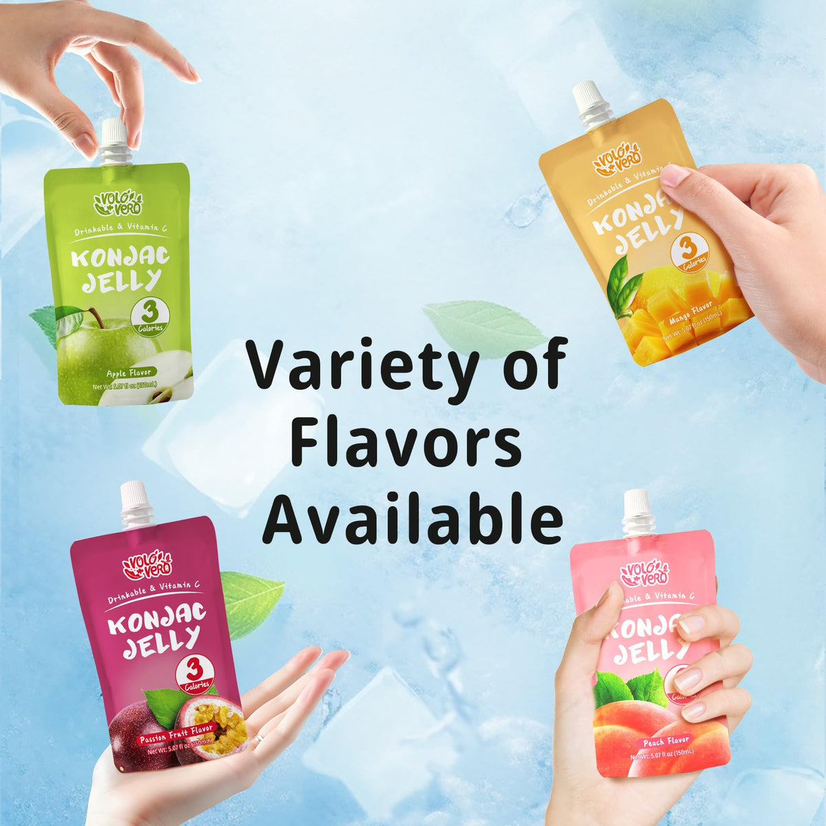 VOLO VERO Zero-sugar pouch—no added sugar, keto-friendly fruity snack.
