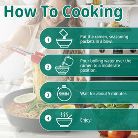 VOLO VERO instant ramen, ready in five minutes for busy days