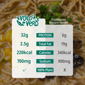 VOLO VERO air-dried noodles ramen, lower fat texture