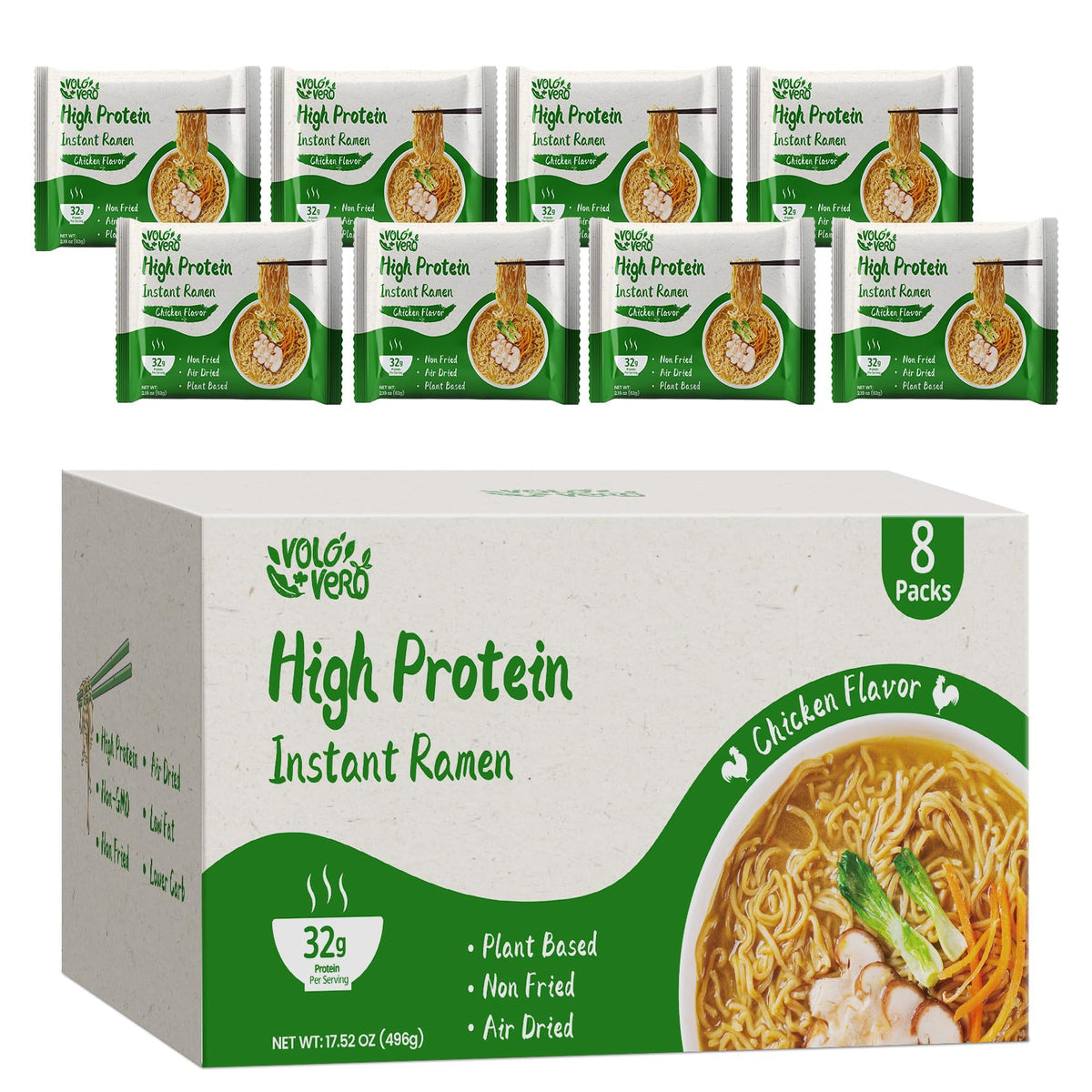 VOLO VERO high protein ramen chicken noodles bowl for an energy-rich meal