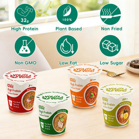 VOLO VERO Kimchi ramen cup features tangy notes and vegan protein for tasty meals.
