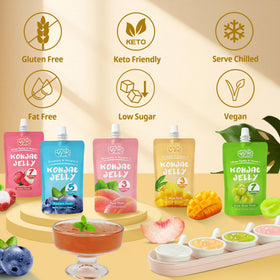VOLO VERO konjac jelly blueberry pouch, fruity sweetness for a midday pick-me-up