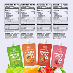 VOLO VERO konjac jelly pouch strawberry sip, keto-friendly, zero sugar.