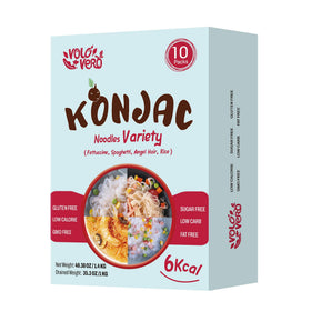 VOLO VERO konjac noodles variety pack fettuccine for low-carb meals