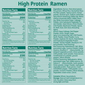 VOLO VERO Protein Ramen spicy beef broth steaming with bold flavor
