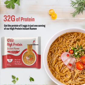 VOLO VERO ramen pack open showing noodles and seasoning