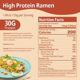 VOLO VERO ramen noodles plain close-up showing chewy texture for healthy meals