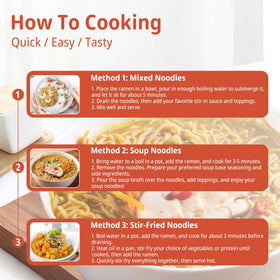 VOLO VERO ready-to-eat noodles customize flavor and sauce in minutes
