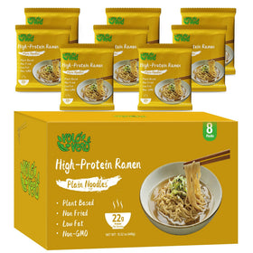 VOLO VERO protein ramen plain noodles pack front highlighting high protein vegan noodles for quick meals