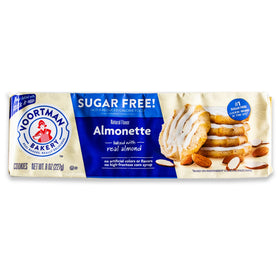 Circle of Drink Voortman sugar-free fudge brownie chocolate chip 8oz pack, satisfying treat on the go.