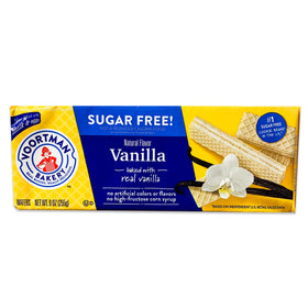Voortman Sugar Free Wafers chocolate pack, rich flavor, convenient snack