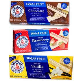 Voortman Sugar Free Wafers Variety Pack by Circle of Drink, front view, perfect on-the-go snack