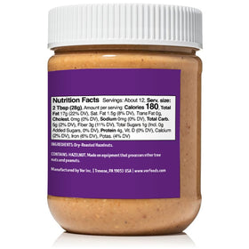 Vör Hazelnut Butter ready to spread; dairy-free, versatile snack option.