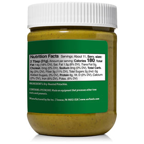 Vör Pistachio Butter bottle pouring ready to drizzle over desserts