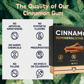 VOSETOKELA Remineralizing Gum base uses natural, biodegradable components.