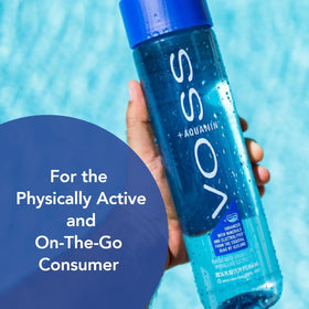 VOSS+ Aquamin 12-pack bottles for convenient hydration anywhere.