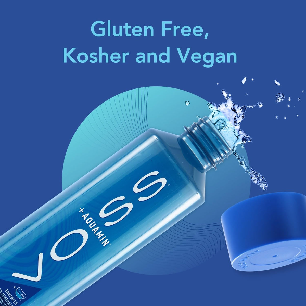 VOSS+ Aquamin electrolytes and minerals for daily hydration support.