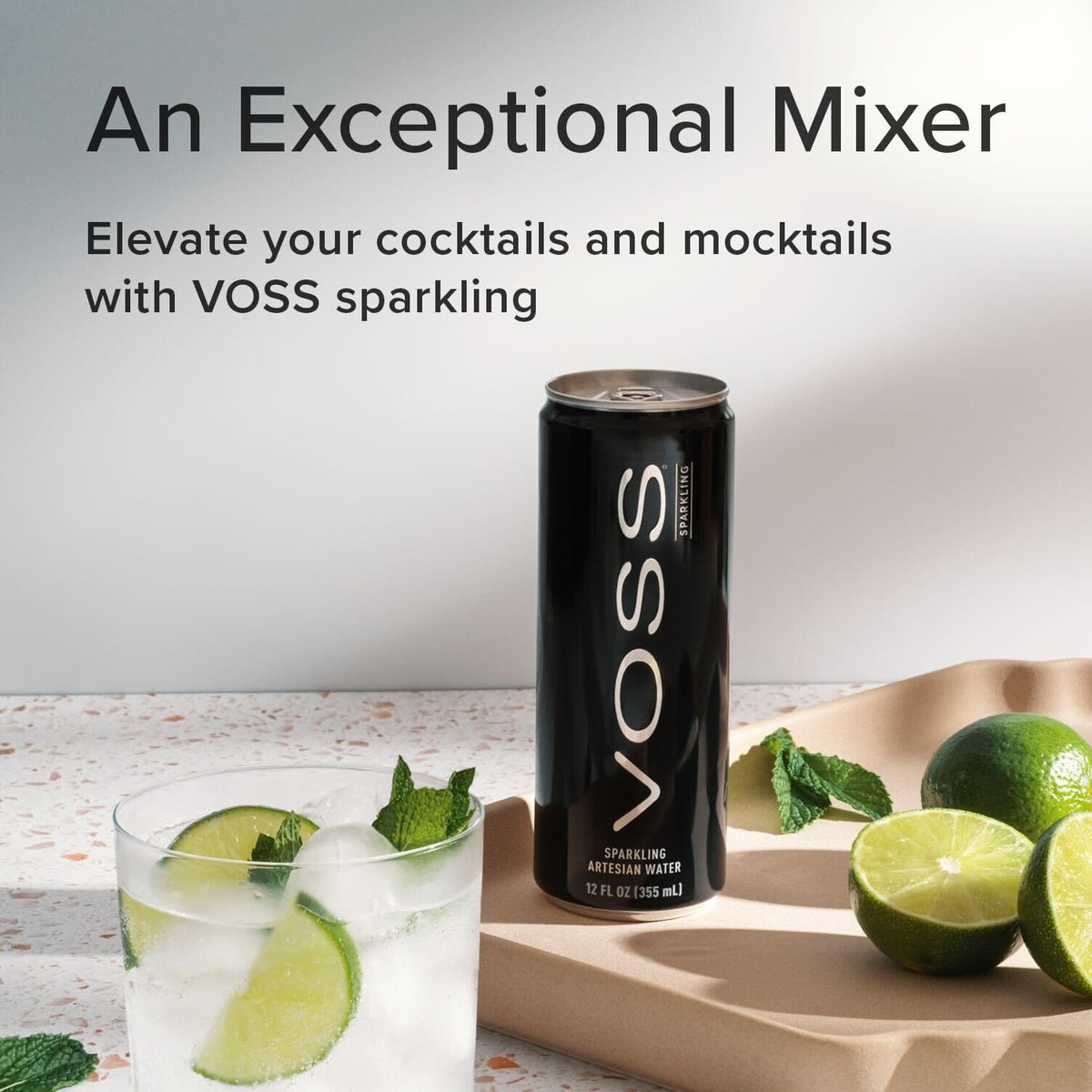 VOSS can features a sleek design, adding elegance to table settings.