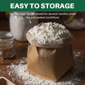 W&E Mart Thai rice flour batter and frying setup highlights gluten-free crispy treats.
