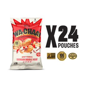 WA-CHAA! Spicy Sichuan peanuts close-up showing roasted texture ideal for savory snacking