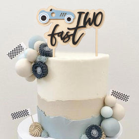 WAUAO second birthday topper keeps the wooden keepsake extra special.