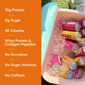 Waay Sparkling Orange on-the-go can, perfect for busy days