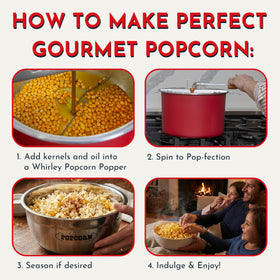 Wabash Valley Farms two-pound bag of kernels ideal for gatherings and movie nights