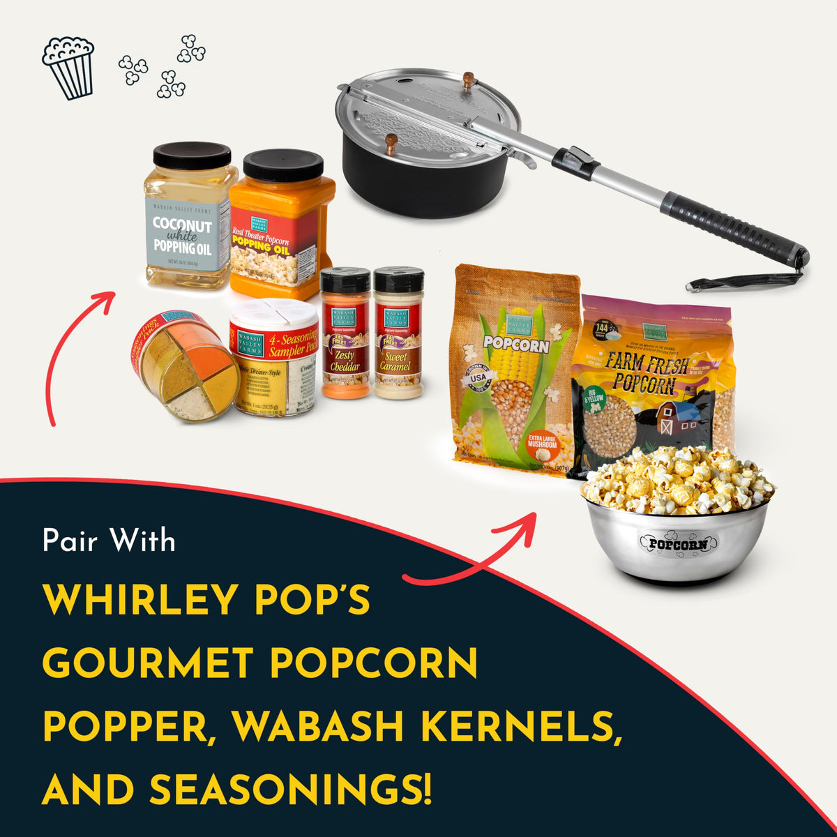 Wabash Valley Farms farm-fresh kernels with no added chemicals for wholesome snacking
