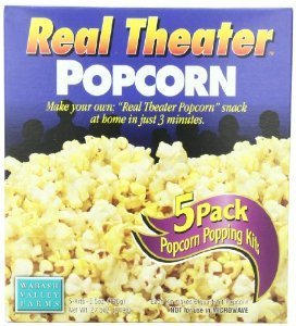 Wabash Valley Farms Real Theater Popcorn Kit 5-pack ready for easy stove-top movie night