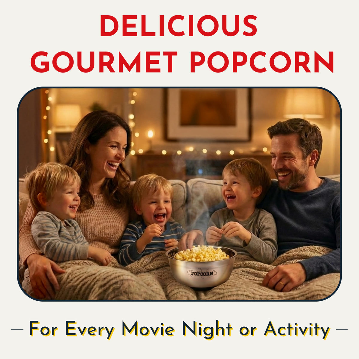 Real Theatre Popcorn Packs kit contents visible for stove-top popping