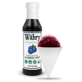 Pouring Wäbry syrup over shaved ice creates crave-worthy snow cones.