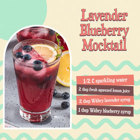 Wäbry Lavender Syrup in a tea glass adds floral brightness.