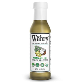 Wäbry Piña Colada syrup bottle showing tropical flavor for drinks